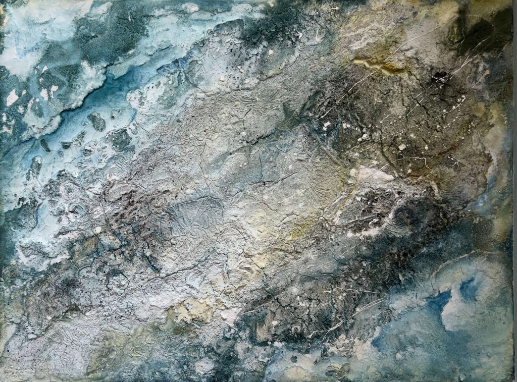 Gemälde Spirit of water von der Künstlerin Ute König - Ausstellung im Kunstraum Kolibri in Neuruppin